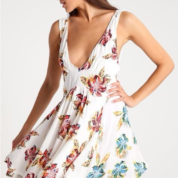 Free People Floral White Dress - Picture 7 of 8